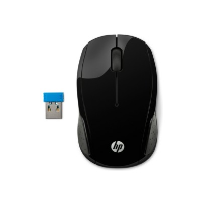 HP 200 BLACK WIRELESS MOUSE