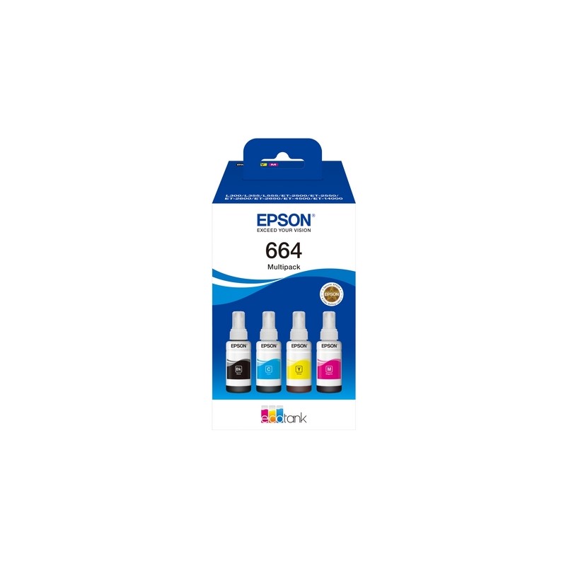 MULTIPACK EPSON 664 C13T664640 4 COL x E